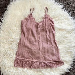 Lace trim cami